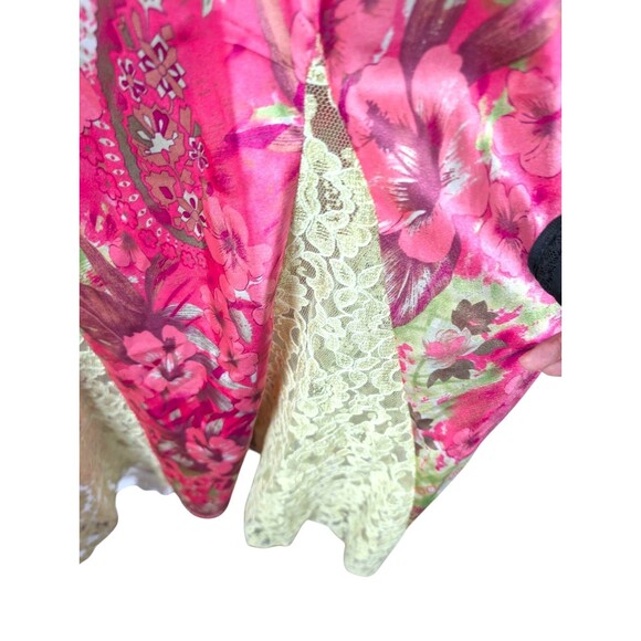 DAVE & JOHNNY by Laura Ryner Vintage Beaded Floral Lace Slip Dress 7 / 8 - Picture 11 of 13